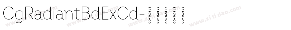 CgRadiantBdExCd字体转换