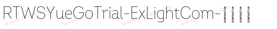 RTWSYueGoTrial-ExLightCom字体转换