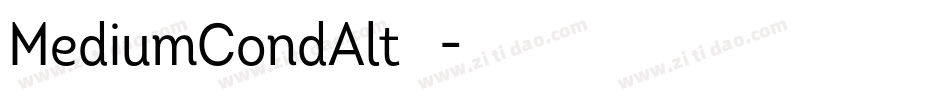 MediumCondAlt转换器字体转换