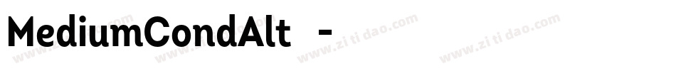 MediumCondAlt转换器字体转换