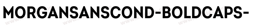 MorganSansCond-BoldCaps字体转换