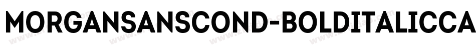 MorganSansCond-BoldItalicCaps字体转换