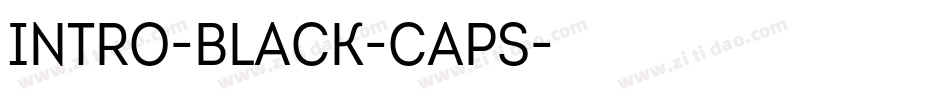 Intro-Black-Caps字体转换