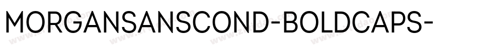 MorganSansCond-BoldCaps字体转换