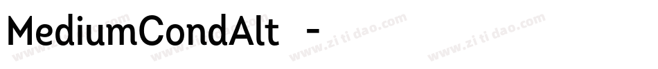MediumCondAlt转换器字体转换