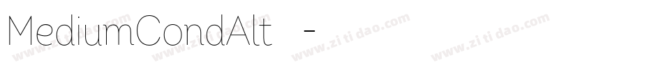 MediumCondAlt转换器字体转换