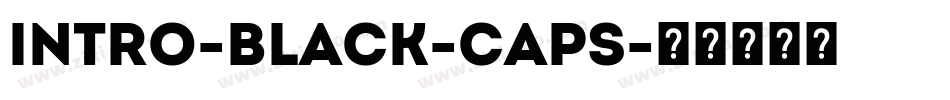 Intro-Black-Caps字体转换