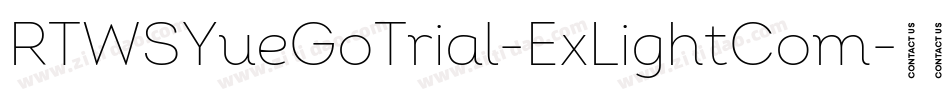 RTWSYueGoTrial-ExLightCom字体转换