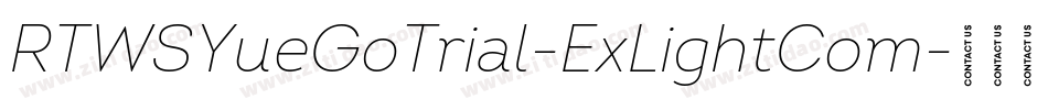 RTWSYueGoTrial-ExLightCom字体转换