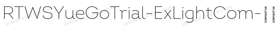 RTWSYueGoTrial-ExLightCom字体转换