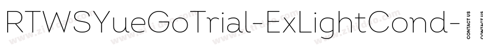 RTWSYueGoTrial-ExLightCond字体转换