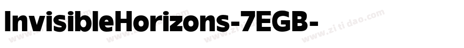 InvisibleHorizons-7EGB字体转换
