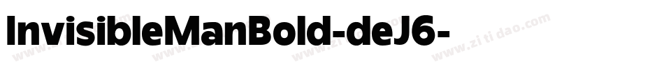 InvisibleManBold-deJ6字体转换