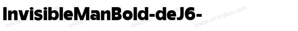 InvisibleManBold-deJ6字体转换