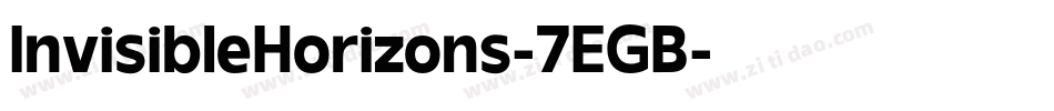 InvisibleHorizons-7EGB字体转换