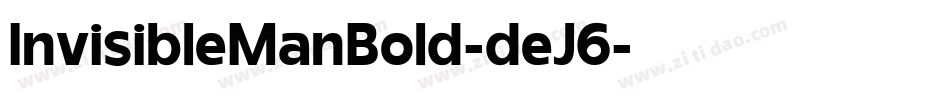 InvisibleManBold-deJ6字体转换