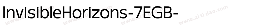 InvisibleHorizons-7EGB字体转换