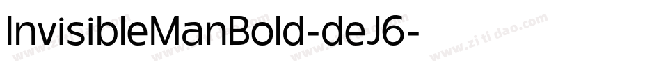 InvisibleManBold-deJ6字体转换