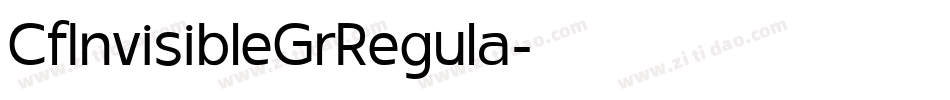 CfInvisibleGrRegula字体转换