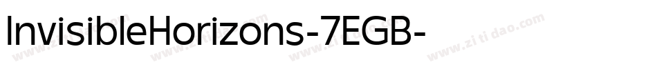 InvisibleHorizons-7EGB字体转换