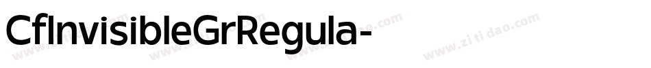 CfInvisibleGrRegula字体转换