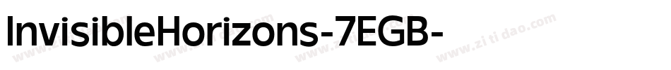 InvisibleHorizons-7EGB字体转换
