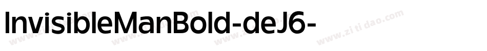InvisibleManBold-deJ6字体转换