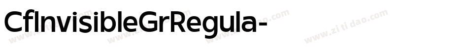 CfInvisibleGrRegula字体转换
