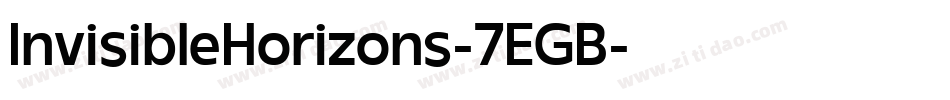 InvisibleHorizons-7EGB字体转换