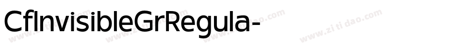 CfInvisibleGrRegula字体转换