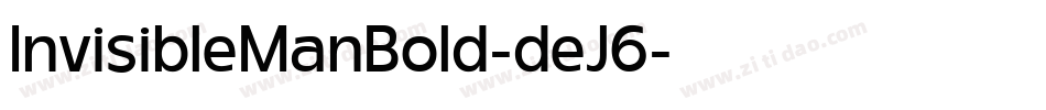 InvisibleManBold-deJ6字体转换