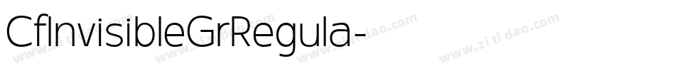 CfInvisibleGrRegula字体转换