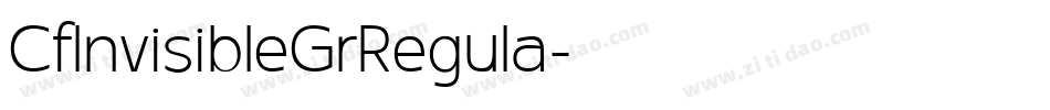 CfInvisibleGrRegula字体转换