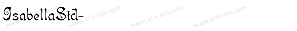 IsabellaStd字体转换