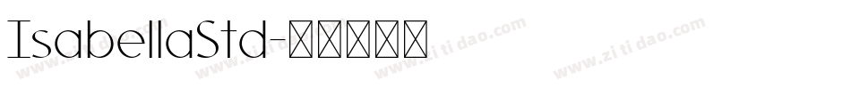 IsabellaStd字体转换