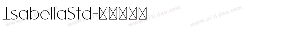 IsabellaStd字体转换