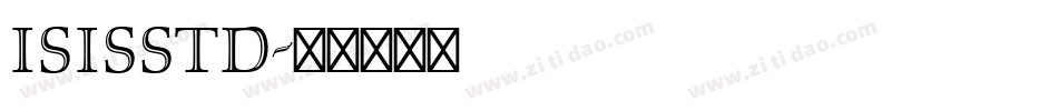 IsisStd字体转换