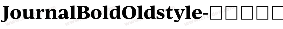 JournalBoldOldstyle字体转换