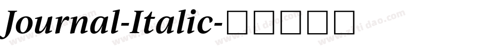Journal-Italic字体转换
