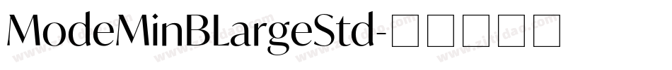 ModeMinBLargeStd字体转换
