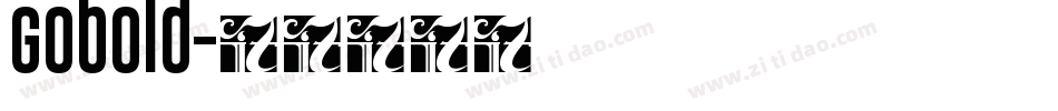 Gobold字体转换