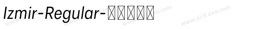 Izmir-Regular字体转换