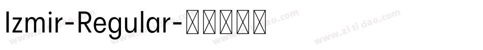 Izmir-Regular字体转换