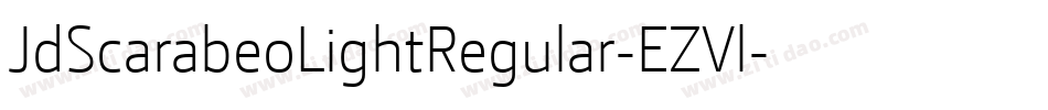 JdScarabeoLightRegular-EZVl字体转换