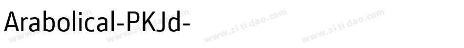 Arabolical-PKJd字体转换
