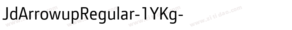 JdArrowupRegular-1YKg字体转换