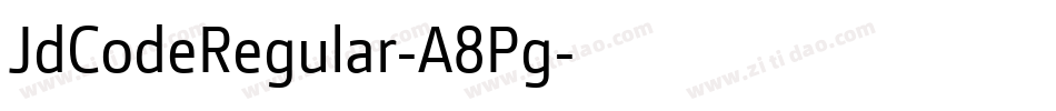 JdCodeRegular-A8Pg字体转换