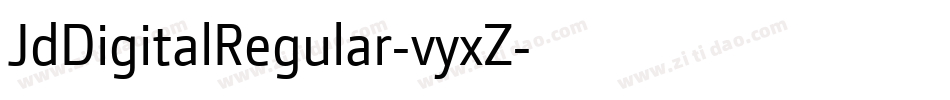 JdDigitalRegular-vyxZ字体转换
