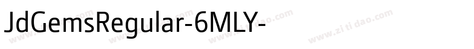 JdGemsRegular-6MLY字体转换