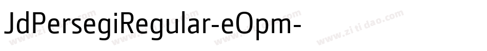 JdPersegiRegular-eOpm字体转换